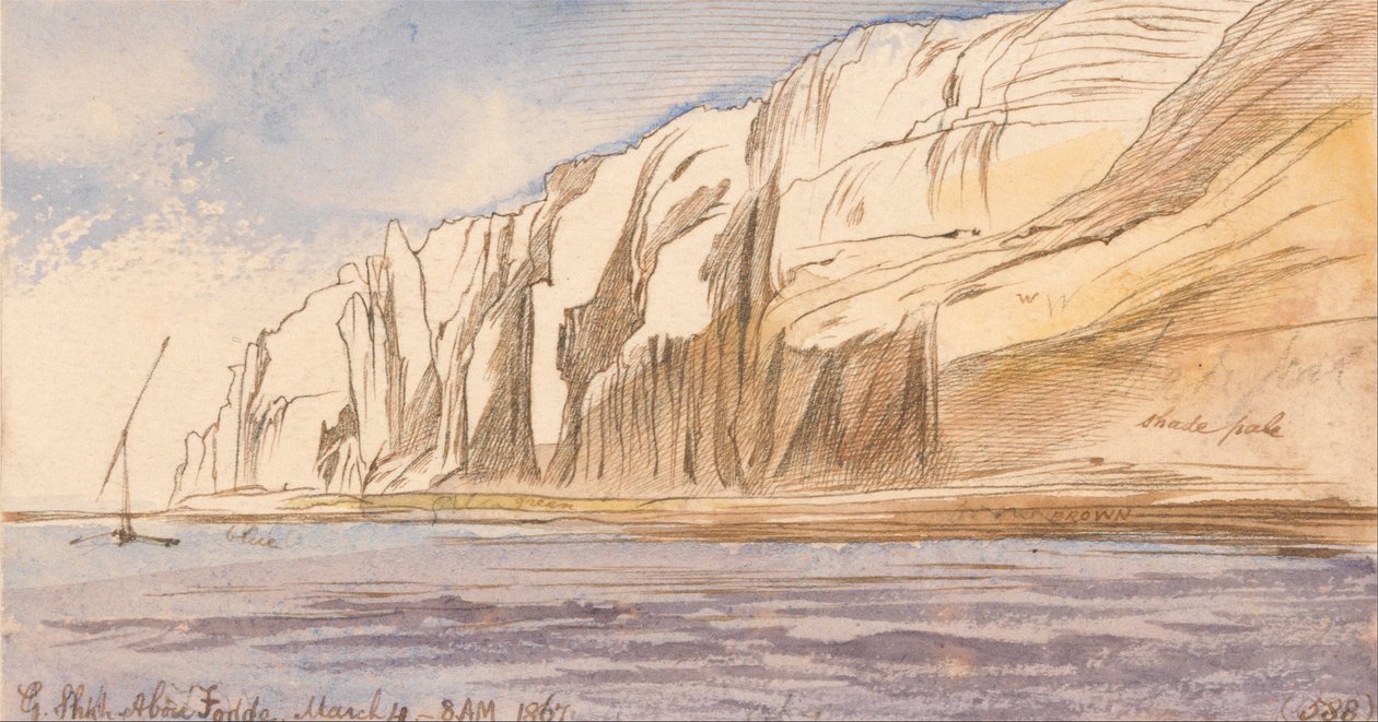 Gebel Sheikh Abu Fodde, 8:00, 4 marzo 1867 da Edward Lear