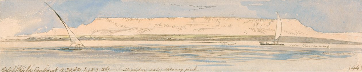 Gebel Sheikh Embarak da Edward Lear