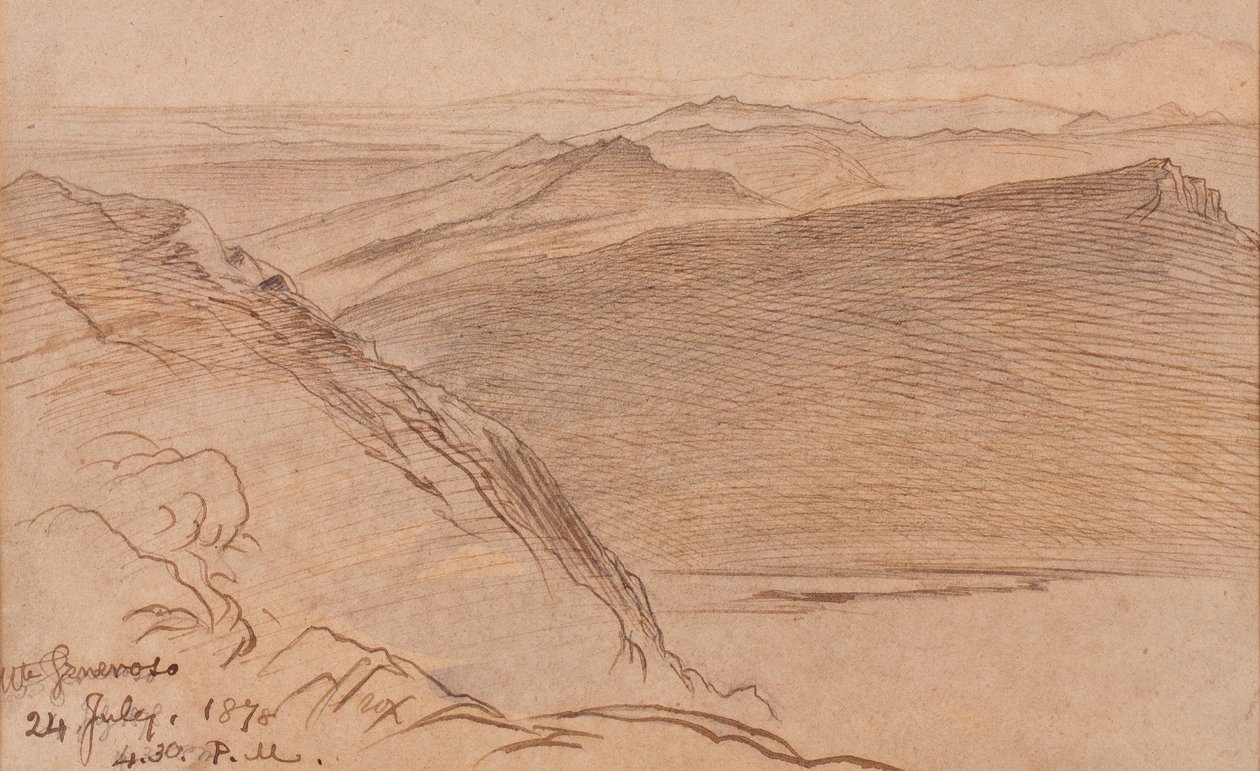Monte Generoso, 1878 da Edward Lear