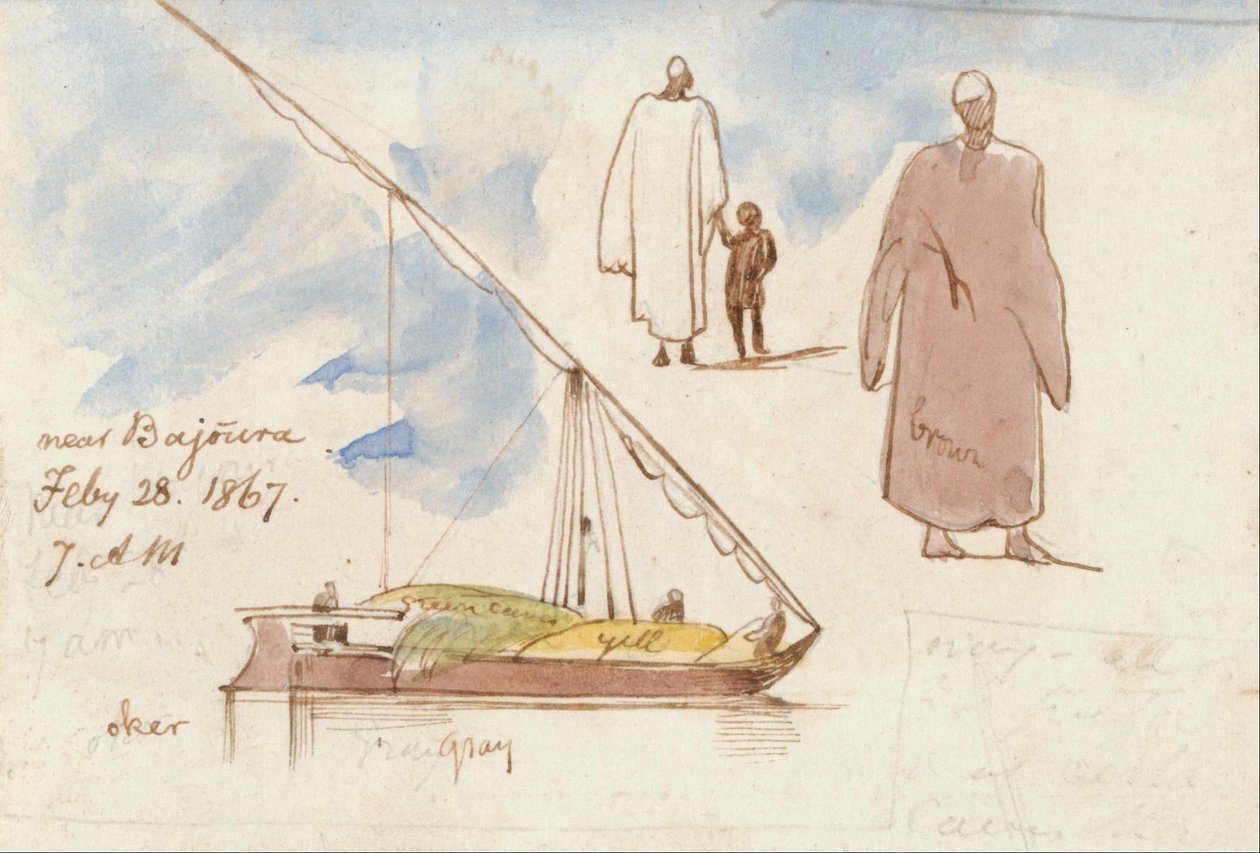 Vicino a Bajoura da Edward Lear