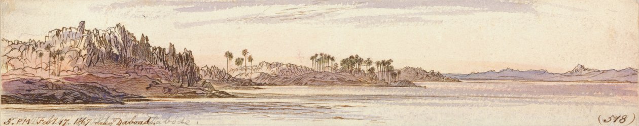 Vicino a Daboad da Edward Lear