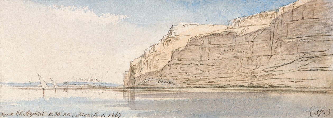 Vicino a El Azerat da Edward Lear