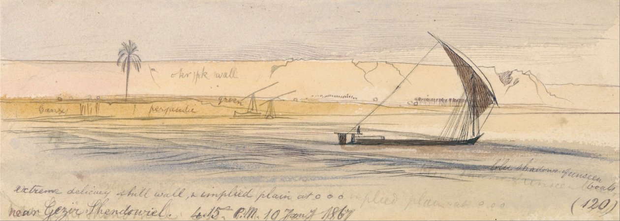Vicino a Gezir Shendowiel da Edward Lear