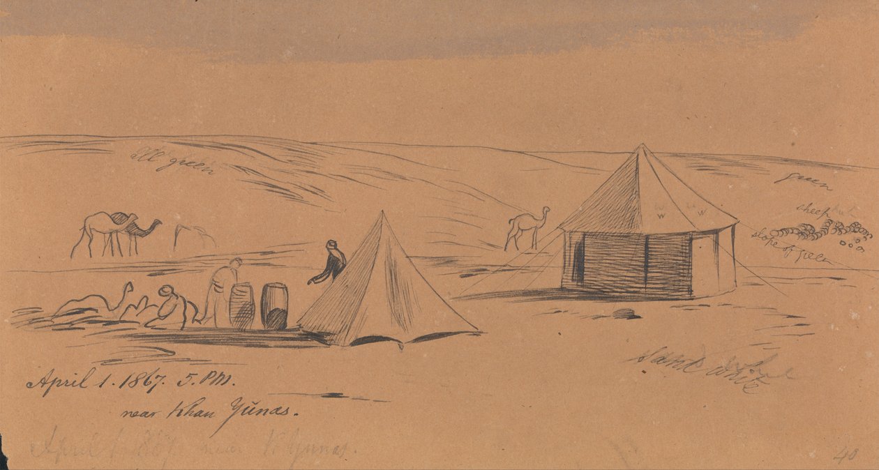 Vicino a Khan Yunas da Edward Lear