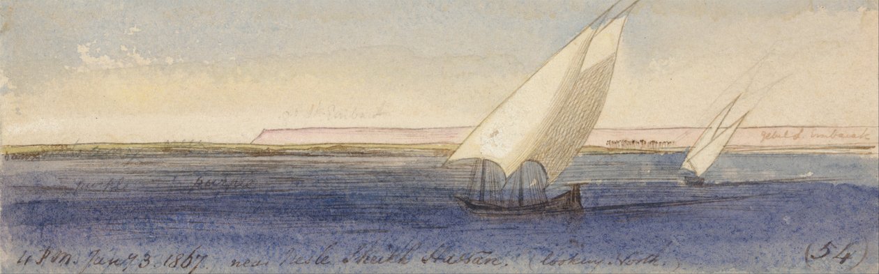 Vicino a Nesle Sheikh Hassan, guardando a sud da Edward Lear