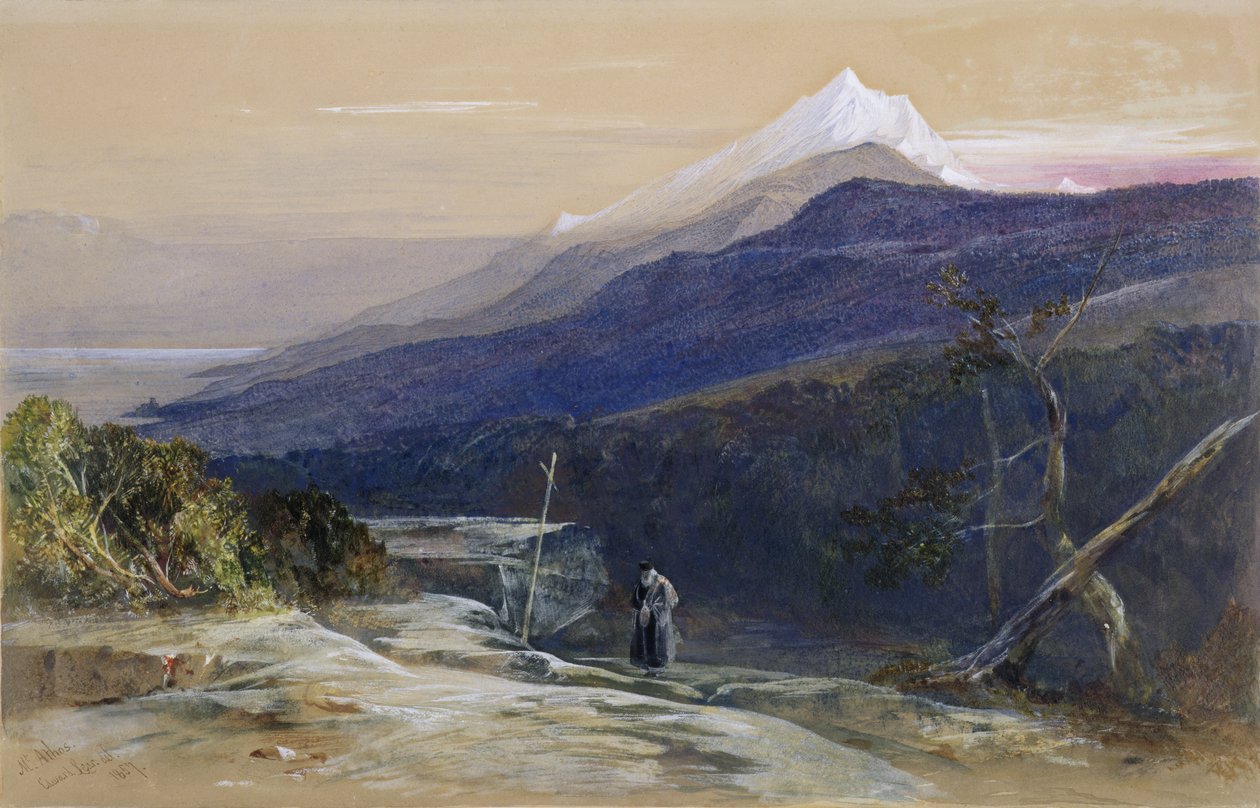 No.0950 Monte Athos, 1857 da Edward Lear