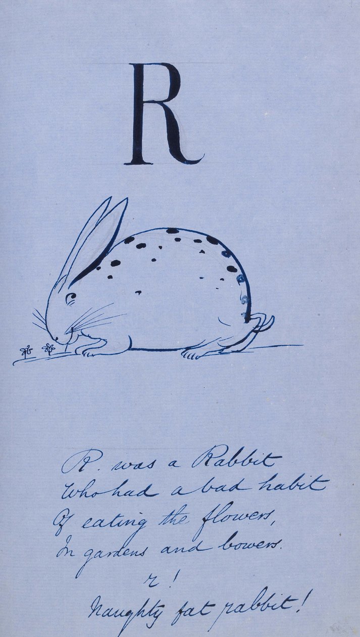 Alfabeto del nonsenso - R, 1860 da Edward Lear