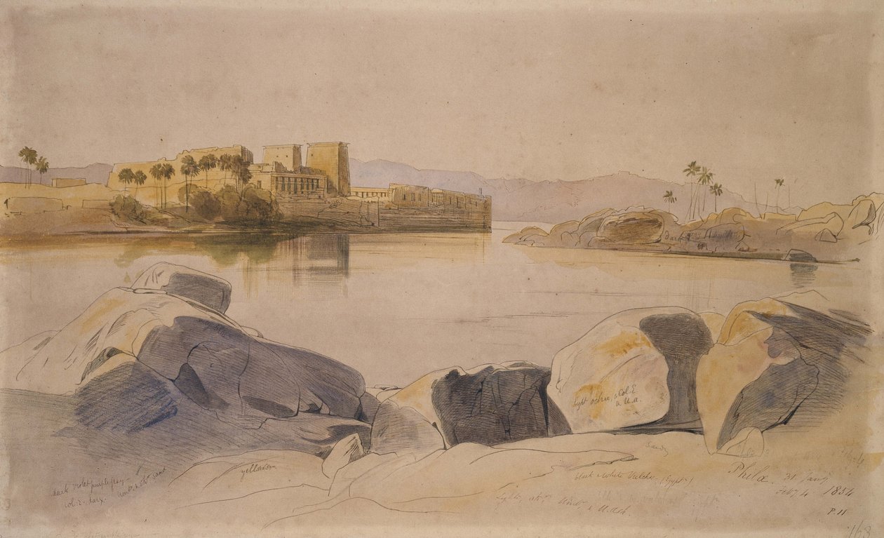 Philae, Egitto da Edward Lear