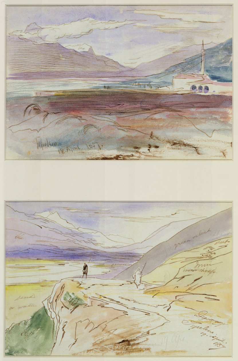 Tepelene, 1857 da Edward Lear