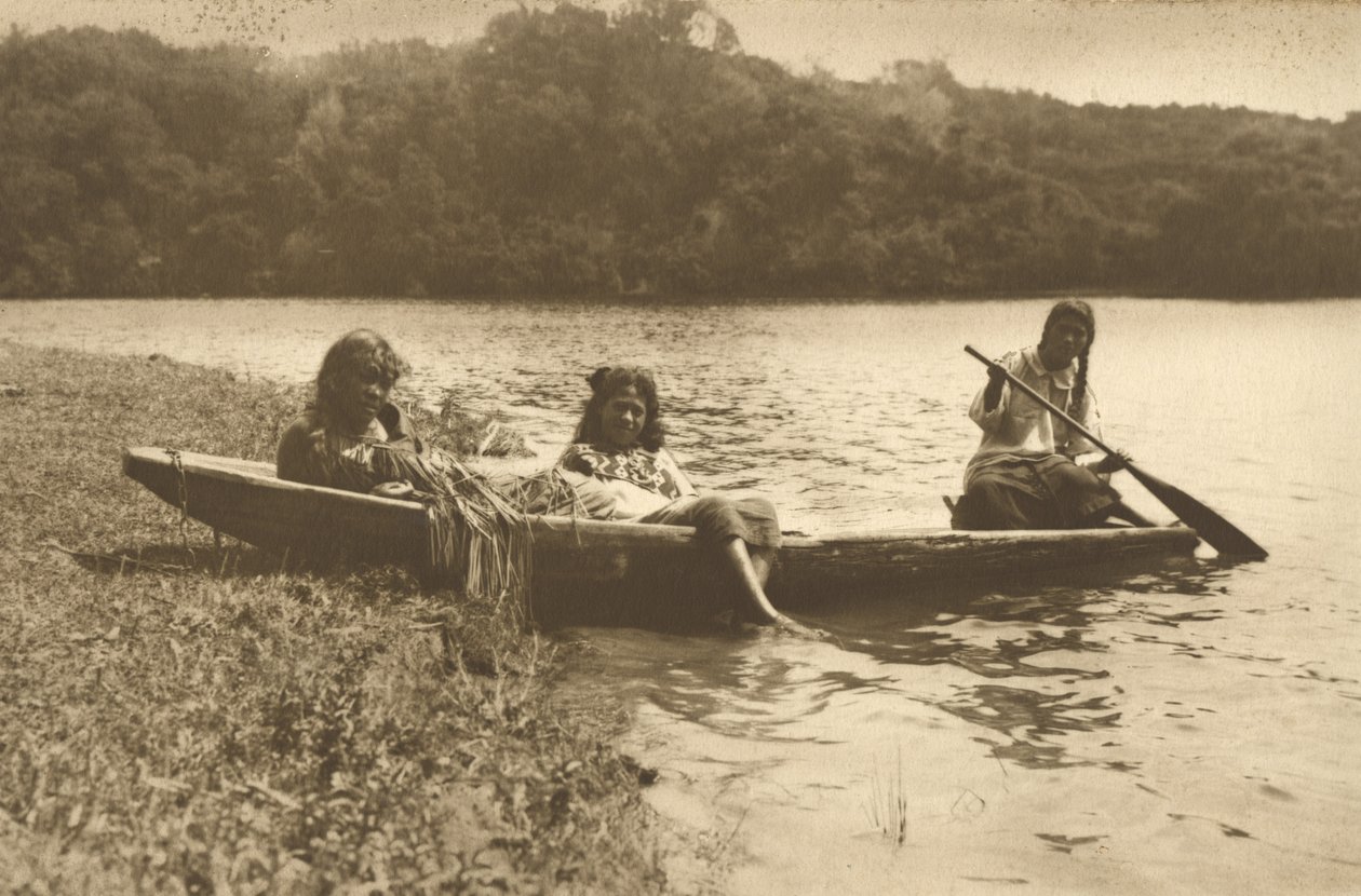 Waka, Lago Rotoiti, c.1915 da Edward Payton