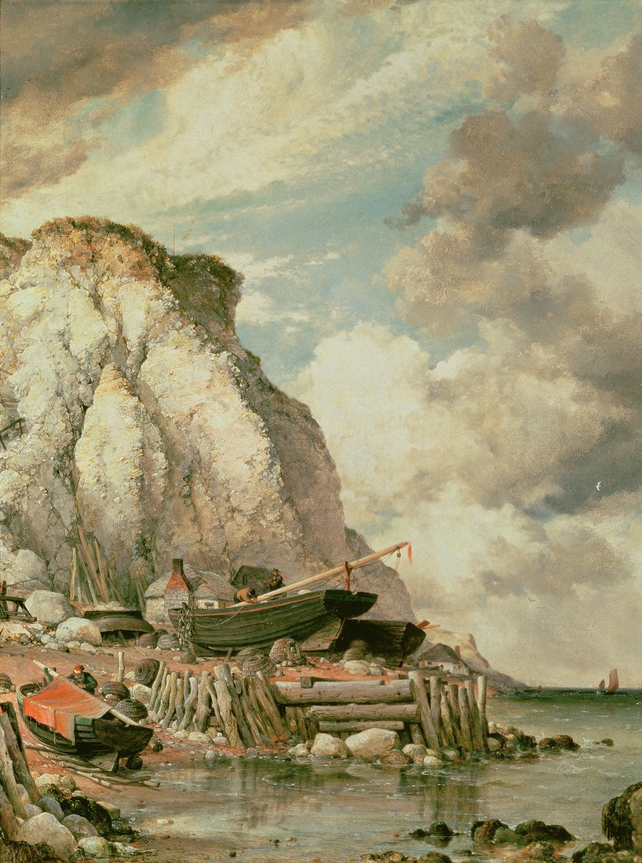 Un angolo di Bonchurch nei tempi antichi da Edward William Cooke