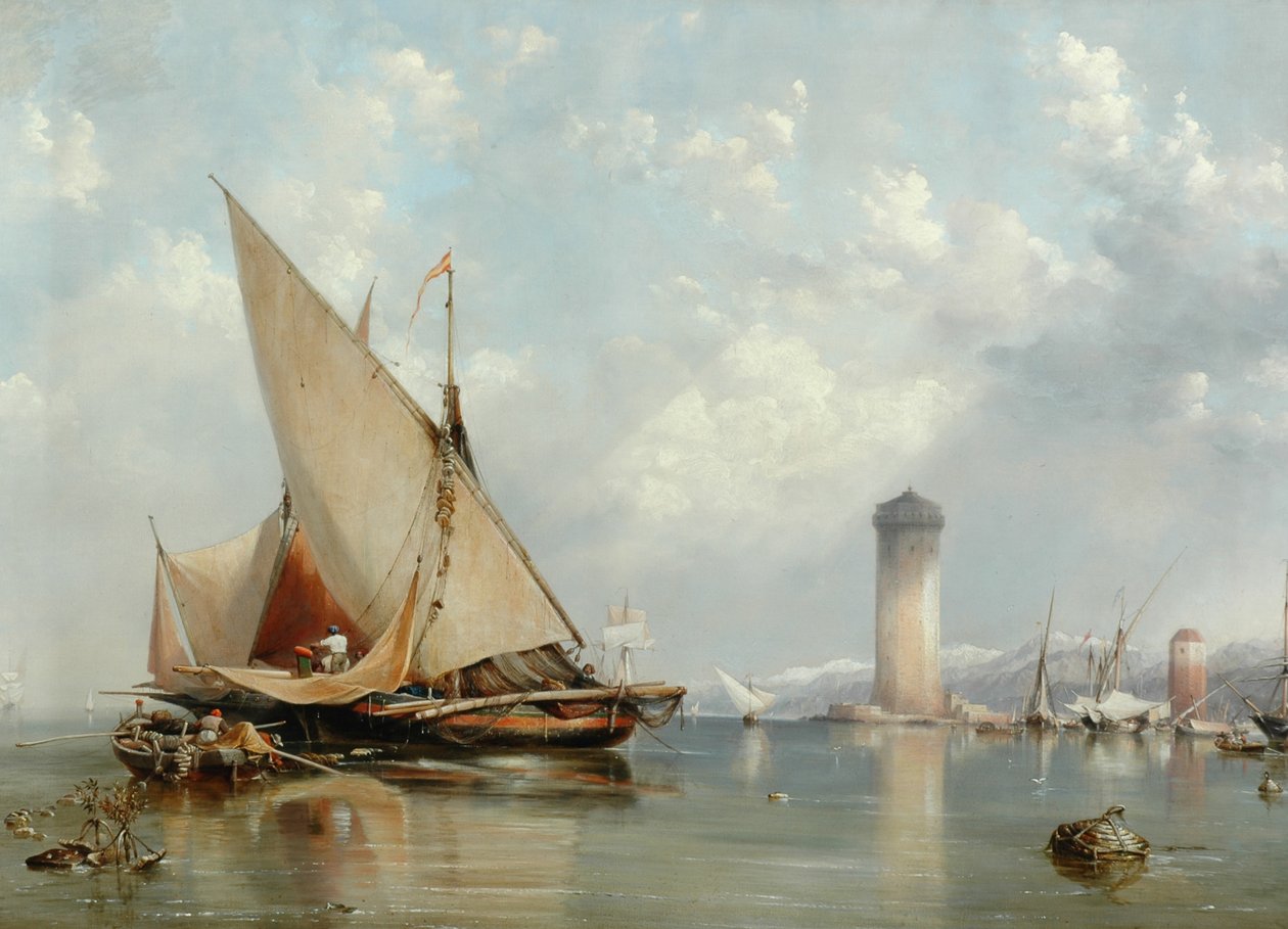 Al largo della costa di Livorno, 1848 da Edward William Cooke