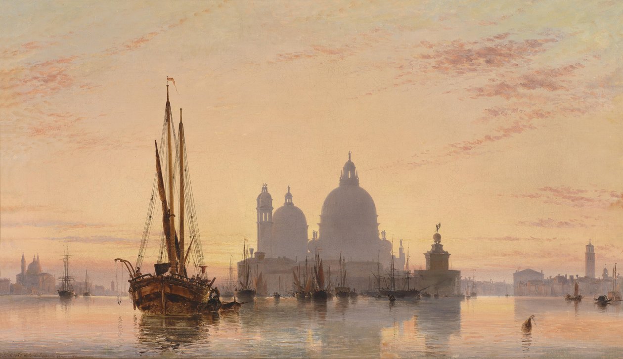 Veduta veneziana con la chiesa di Santa Maria della Salute da Edward William Cooke