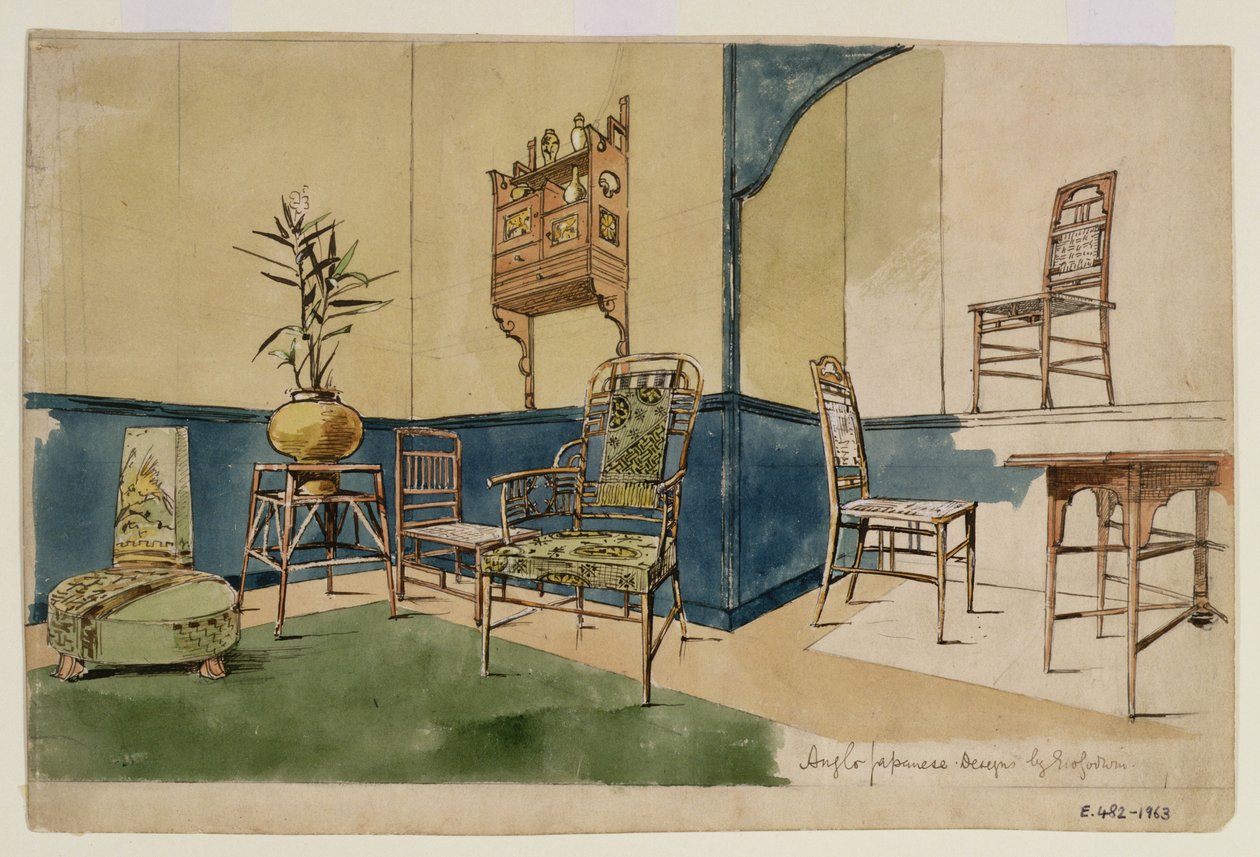 Design Anglo-Giapponesi, c.1860 da Edward William Godwin
