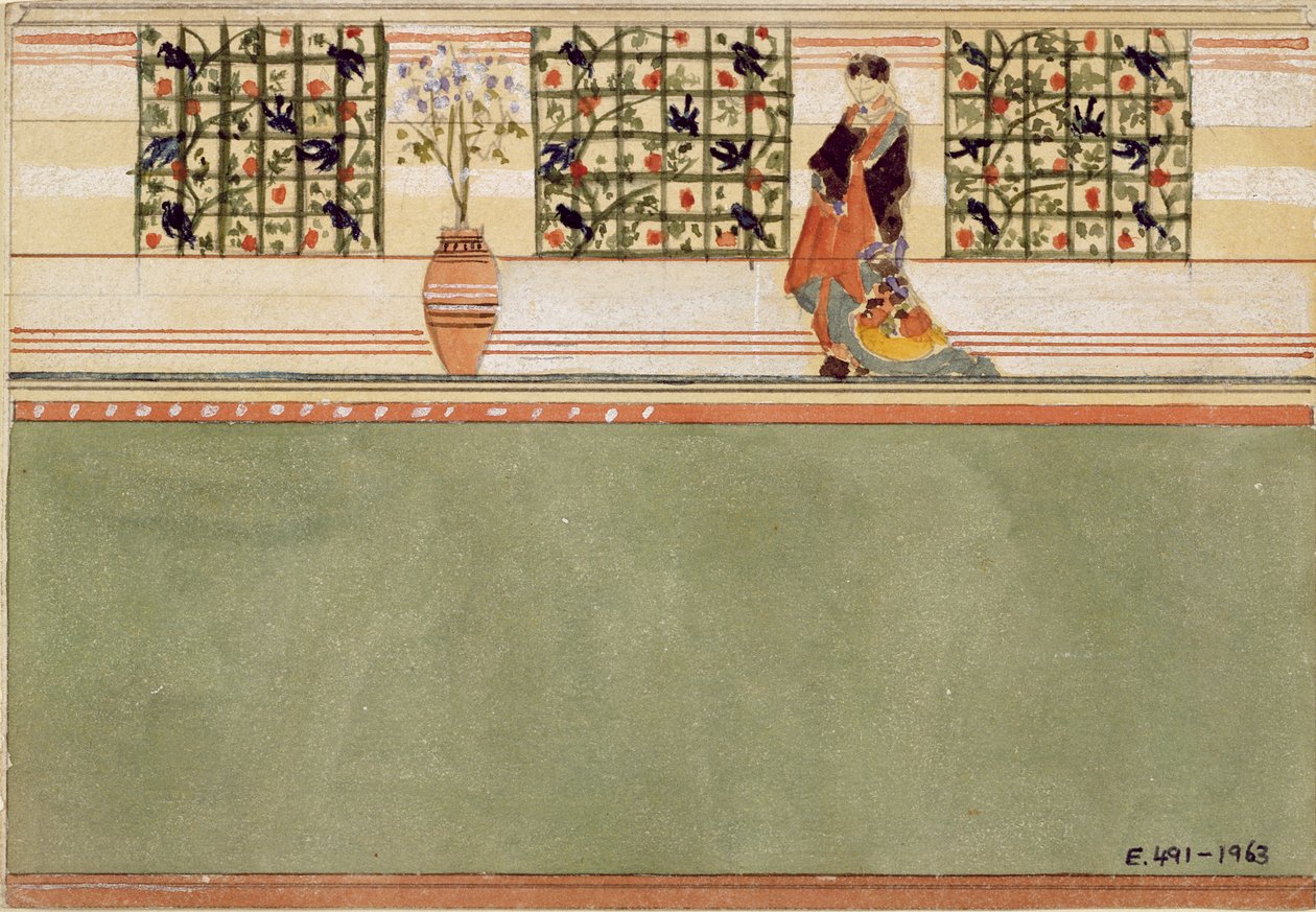 Design murale anglo-giapponese, c.1860 da Edward William Godwin