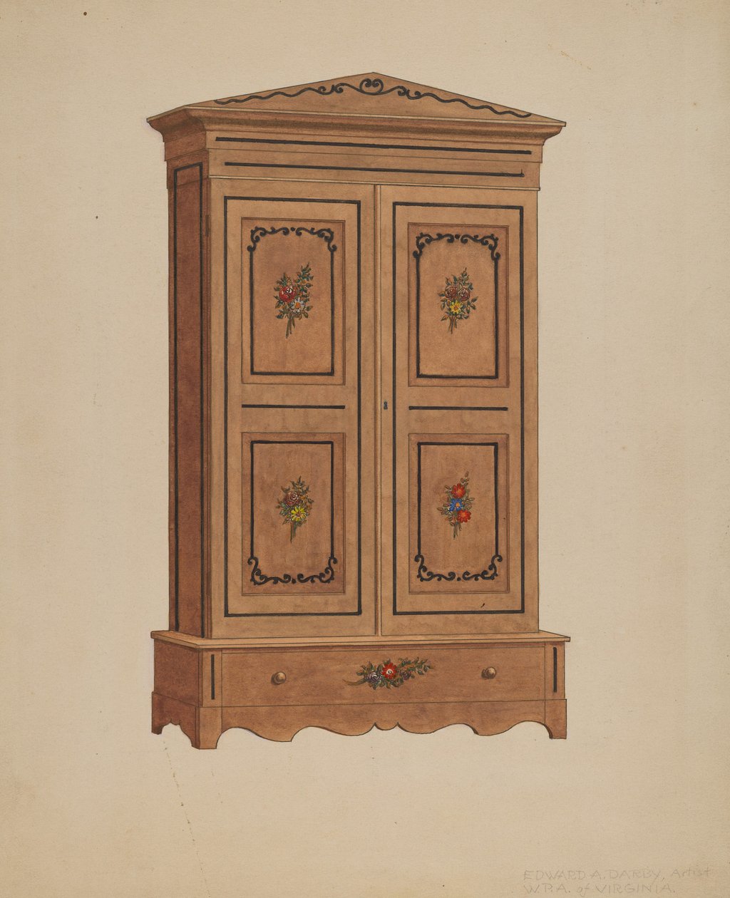 Armadio Dipinto da Edward A. Darby