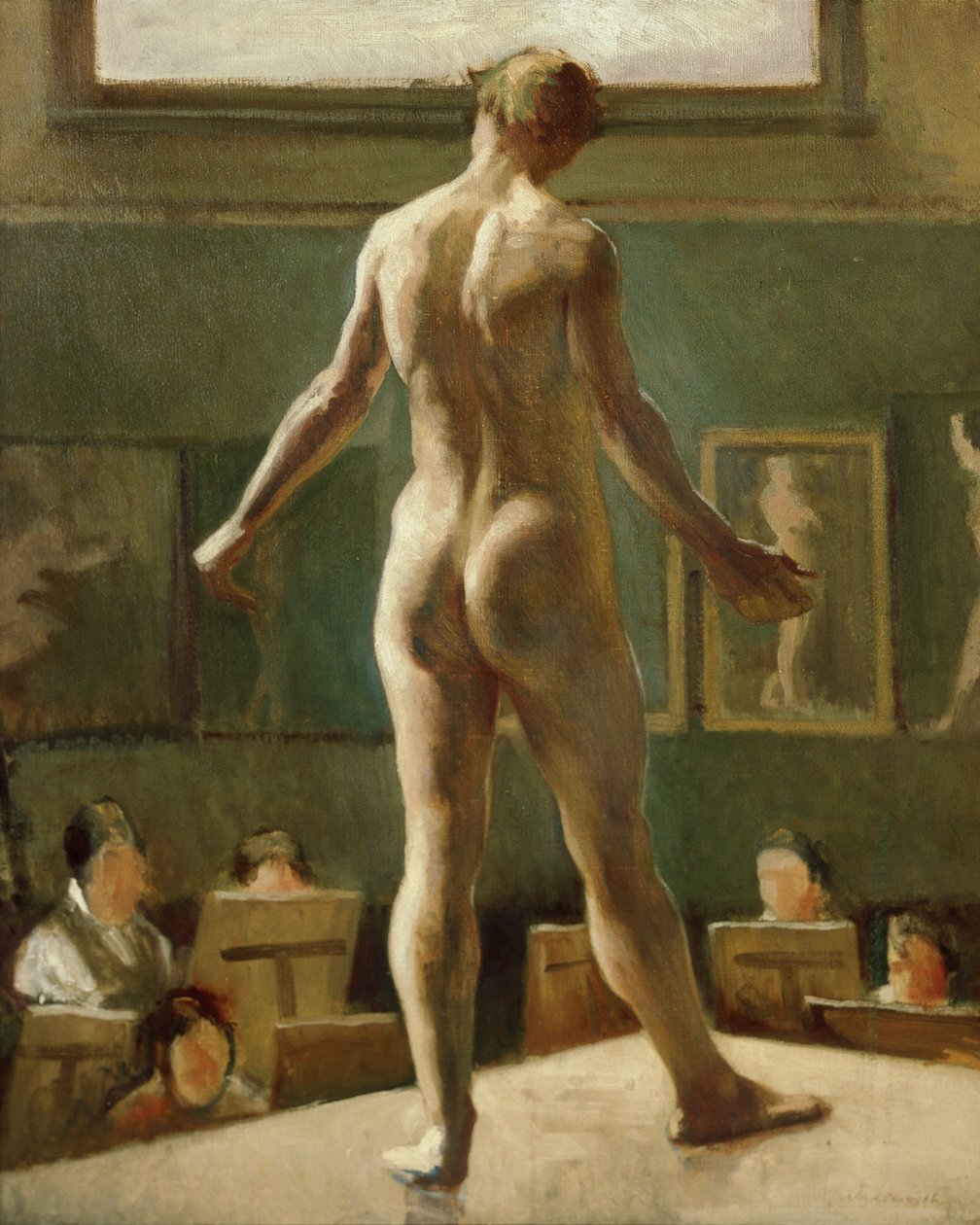 Figura maschile in piedi da Edward Alexander Wadsworth