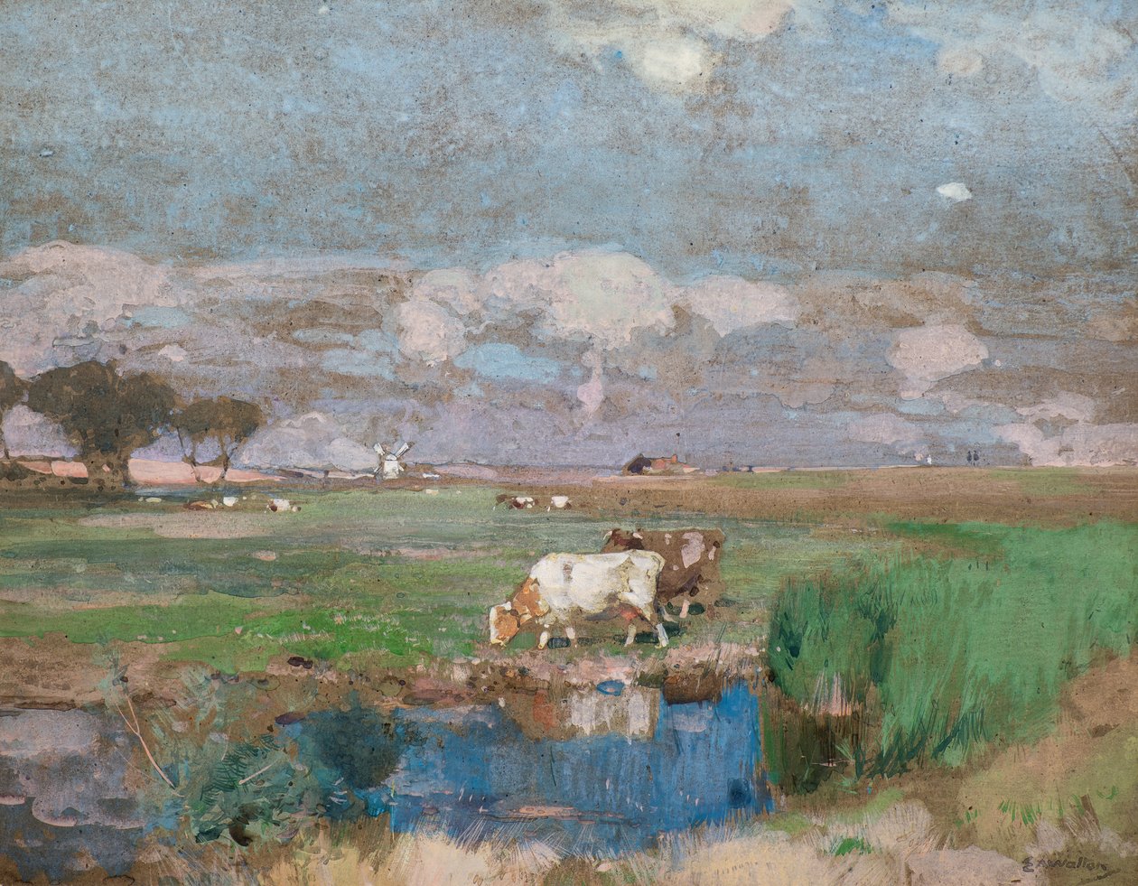 Pascoli del Suffolk da Edward Arthur Walton