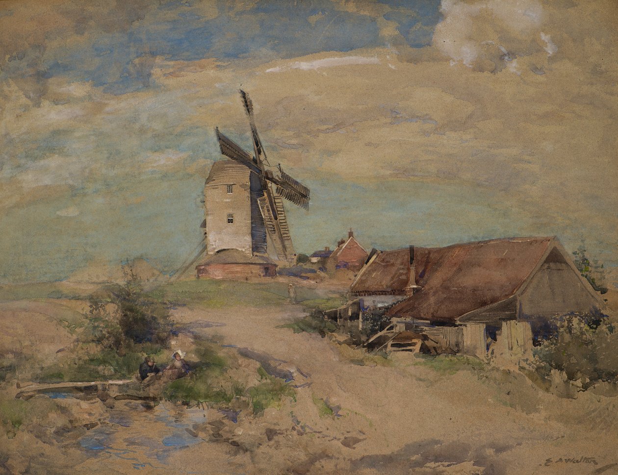 Il mulino a vento, c.1900-04 da Edward Arthur Walton