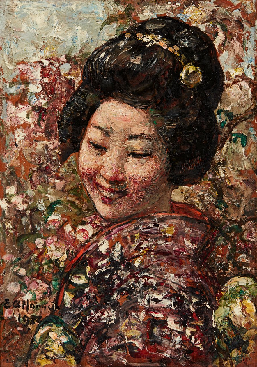 Ragazza giapponese da Edward Atkinson Hornel