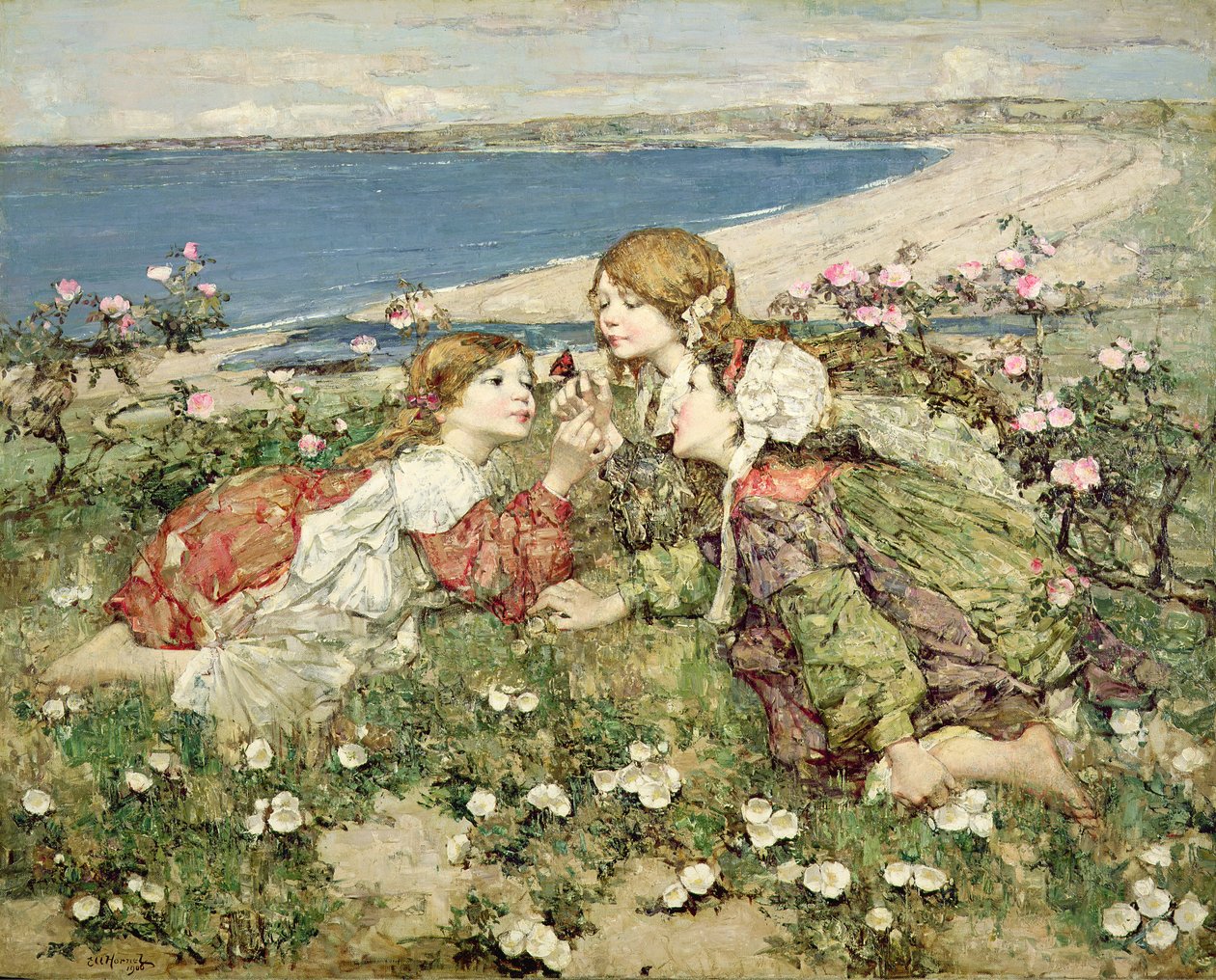 Rose sulla riva del mare da Edward Atkinson Hornel
