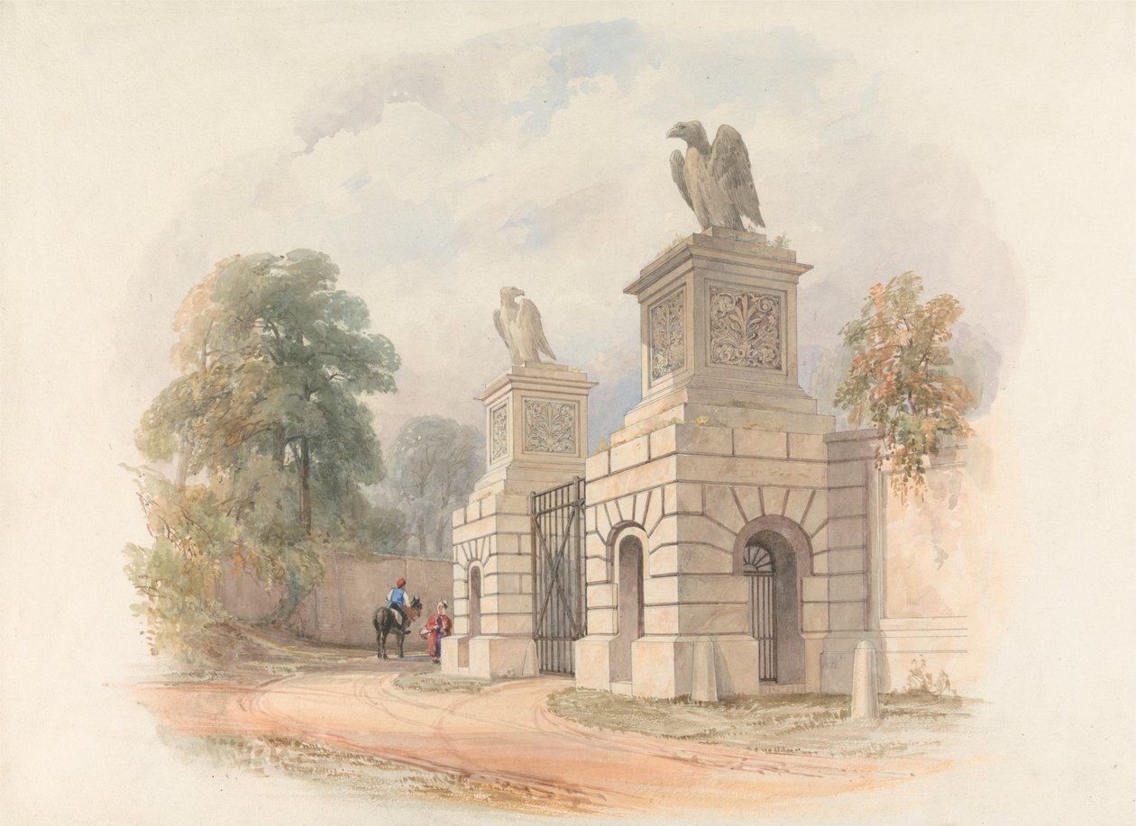 Progetto per un cancello del parco da Edward Blore
