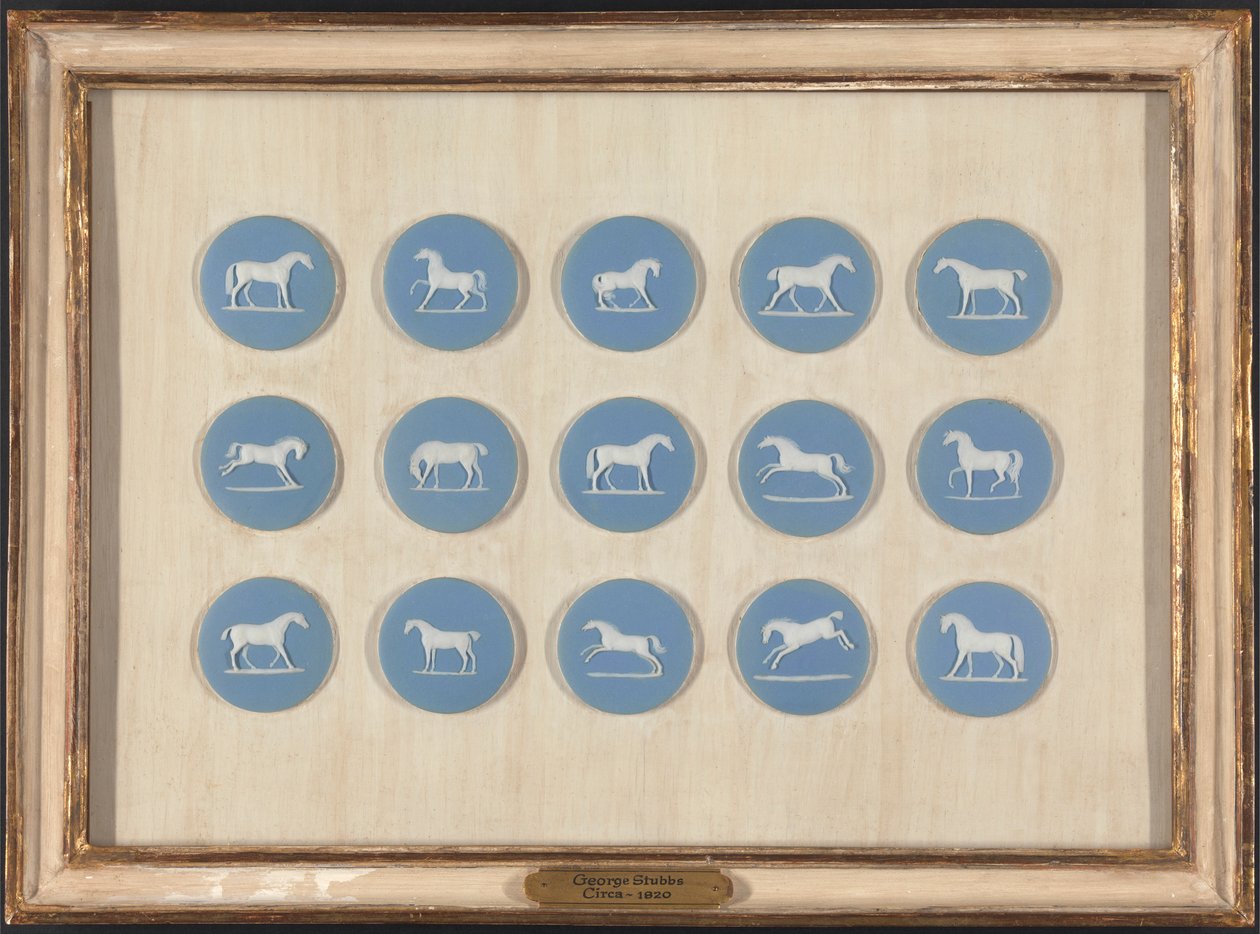 Studi di cavalli in rilievo, dopo George Stubbs da Edward Burch