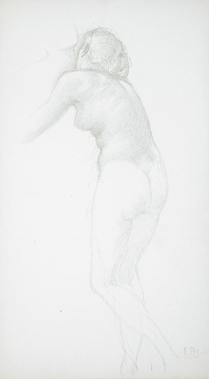 Nudo femminile visto di schiena da Edward Burne-Jones