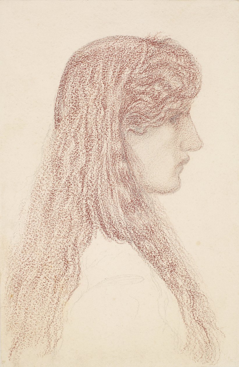 Maria Zambaco - Studio di profilo da Edward Burne-Jones