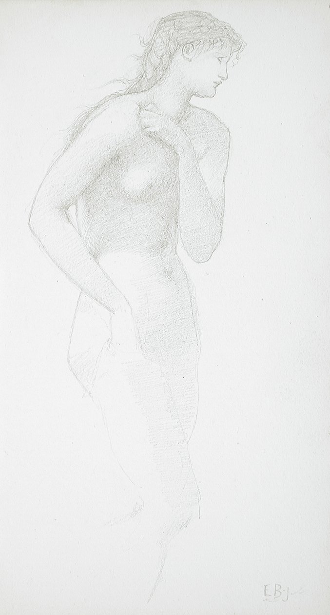 Nudo femminile in piedi da Edward Burne-Jones