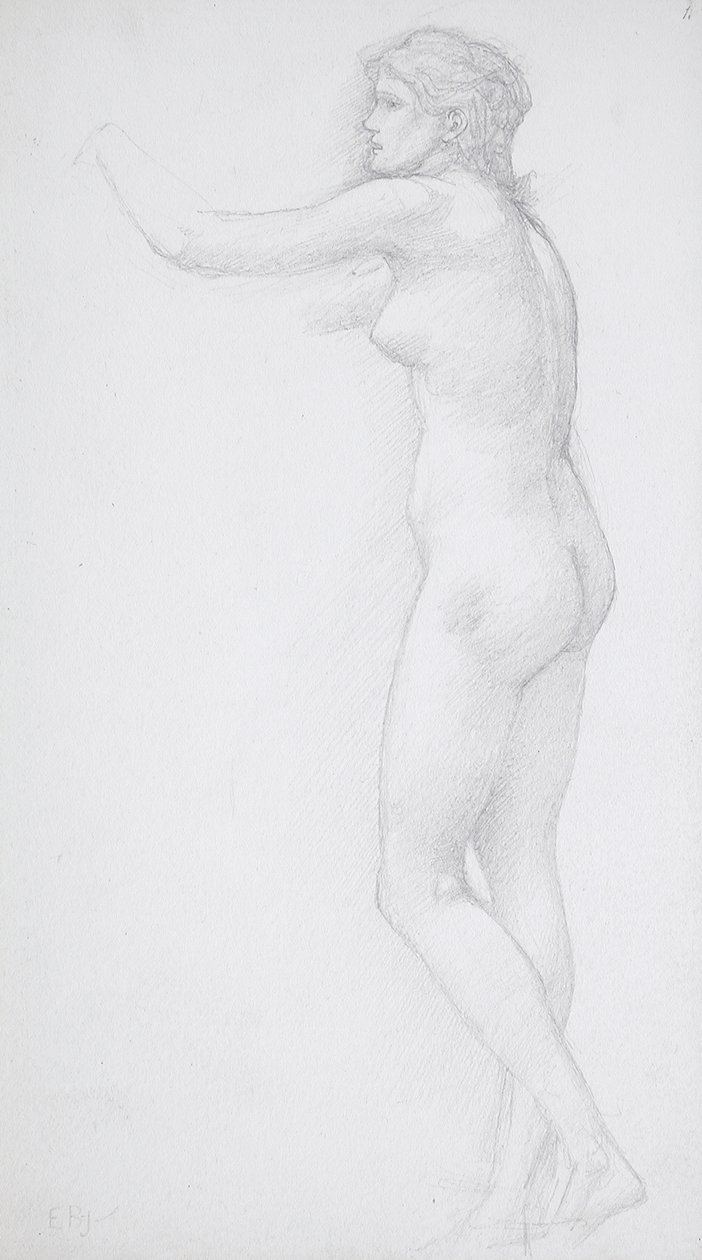 Nudo femminile in piedi da Edward Burne-Jones