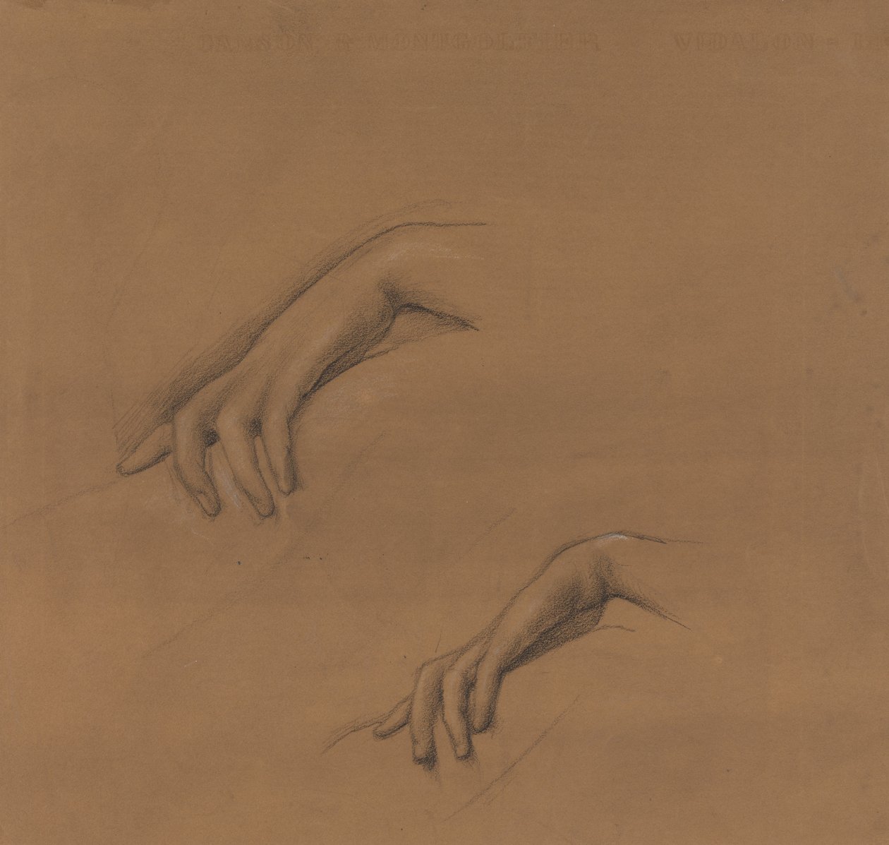 Studi per una Mano in The Godhead Fires da Edward Burne-Jones