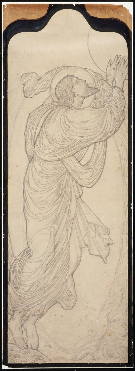 Studio di Cristo per “L’Ascensione” da Edward Burne-Jones