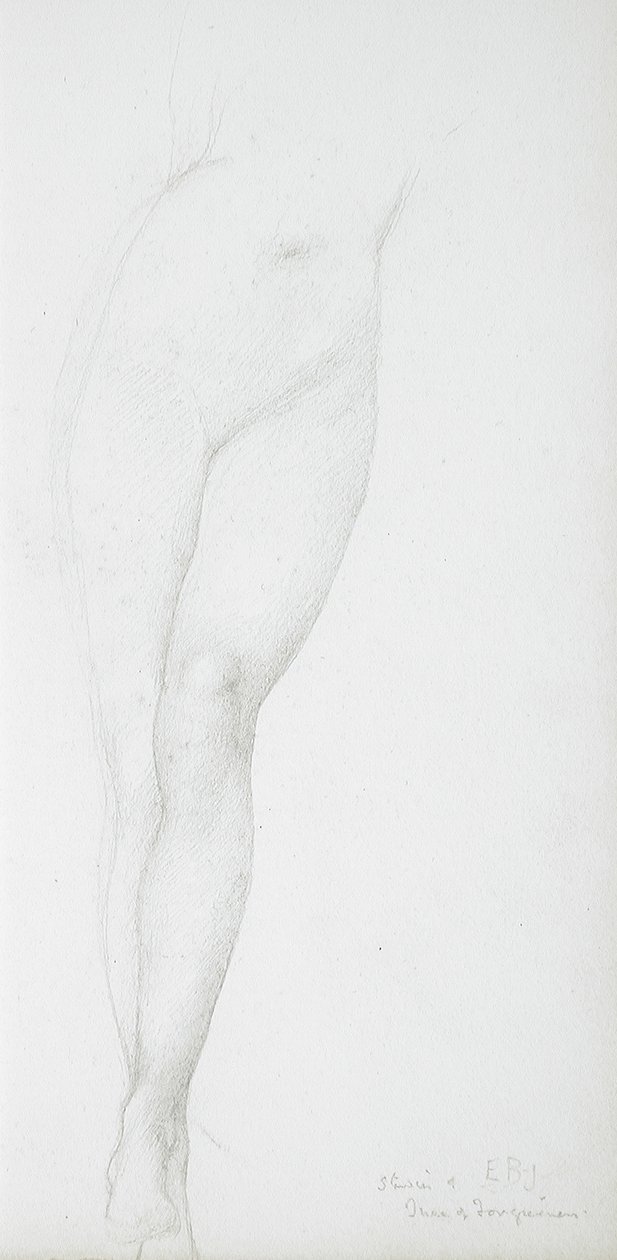 Studio delle gambe femminili da Edward Burne-Jones