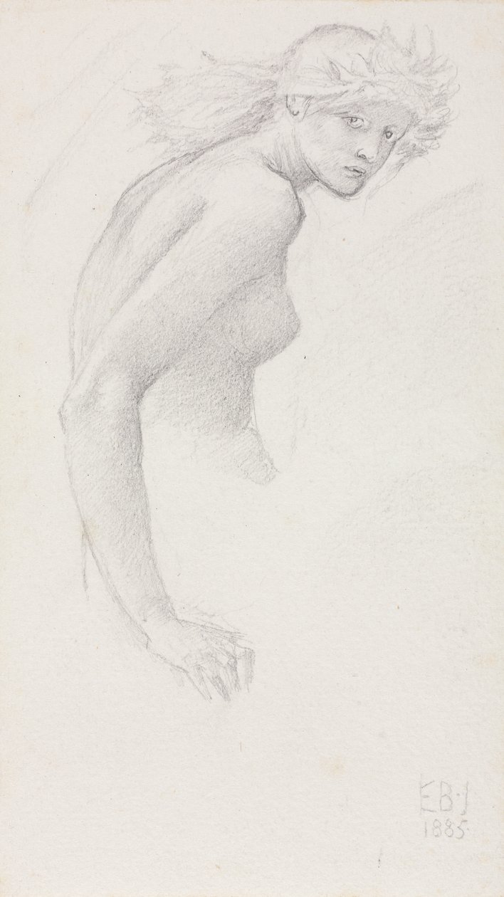 Studio di una figura femminile da Edward Burne-Jones