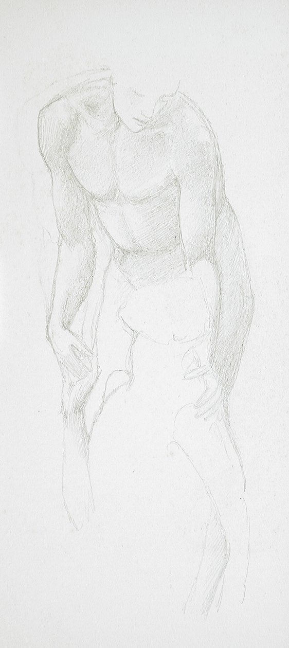 Due nudi maschili da Edward Burne-Jones