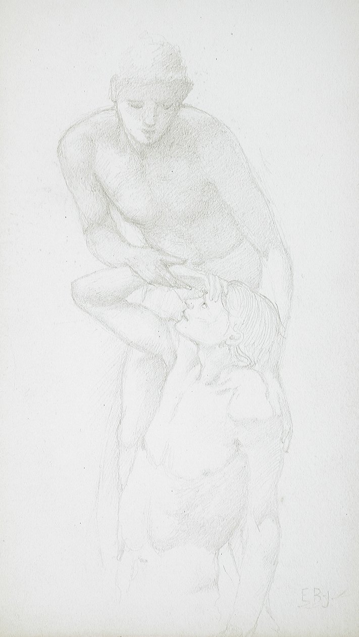 Due nudi maschili da Edward Burne-Jones