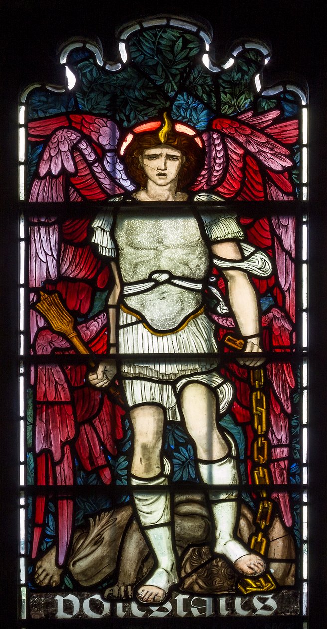 Cambridge, Cappella del Jesus College, Potestates da Edward Burne Jones