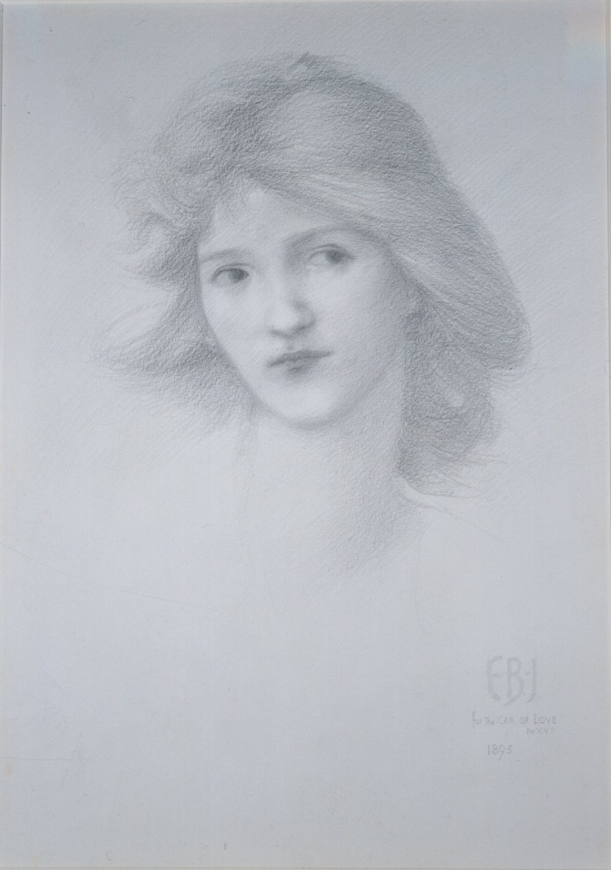 Testa femminile: studio per 