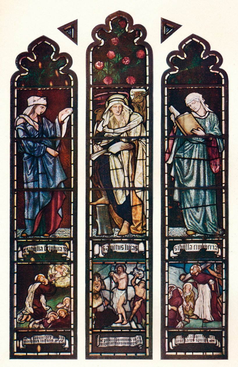 Finestra della Sibilla, Cappella del Jesus College, Cambridge da Edward Burne Jones