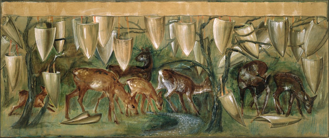 Studio per gli Arazzi del Santo Graal da Edward Burne Jones