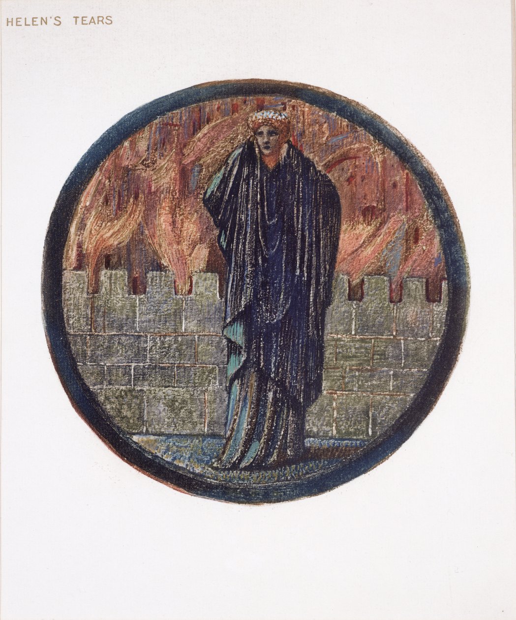 Il libro dei fiori: XXV. Lacrime di Elena, 1905 da Edward Burne Jones