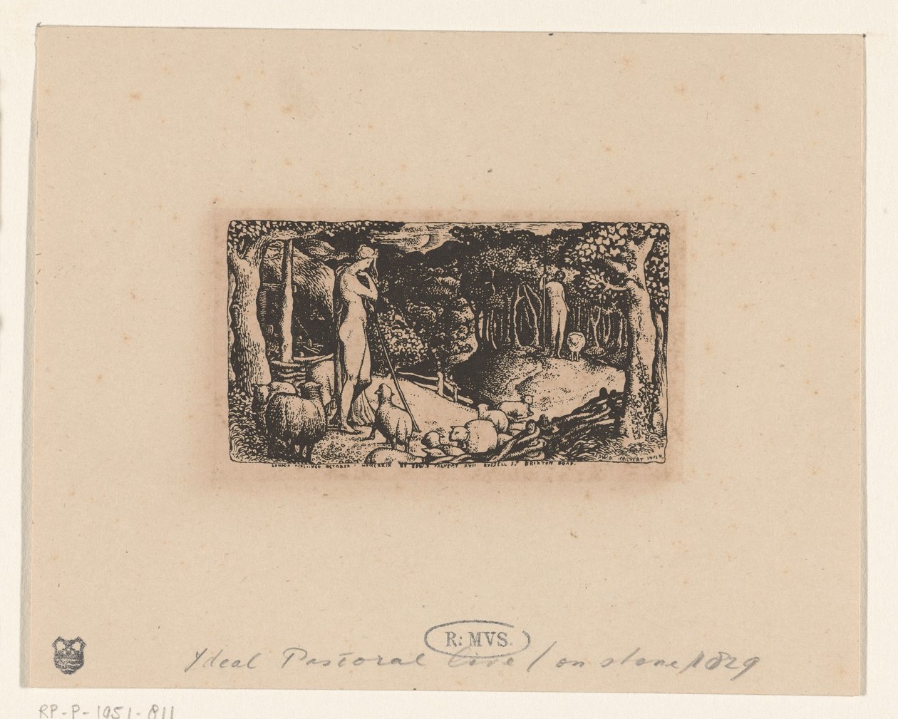 La vita rurale da Edward Calvert (signed by artist)