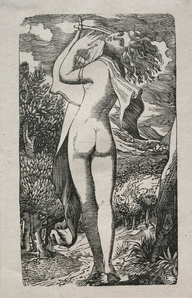 Baccante o Il suonatore di lira, 1829 da Edward Calvert