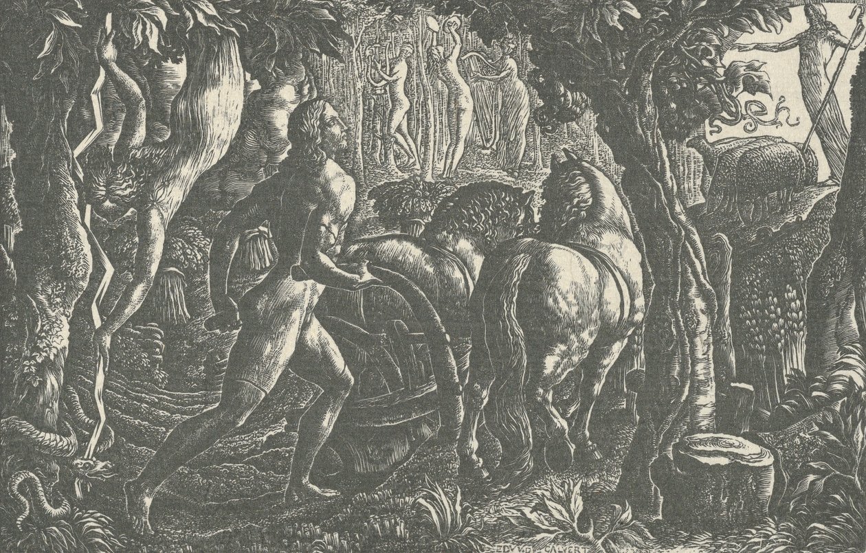 Il Contadino, 1827 da Edward Calvert
