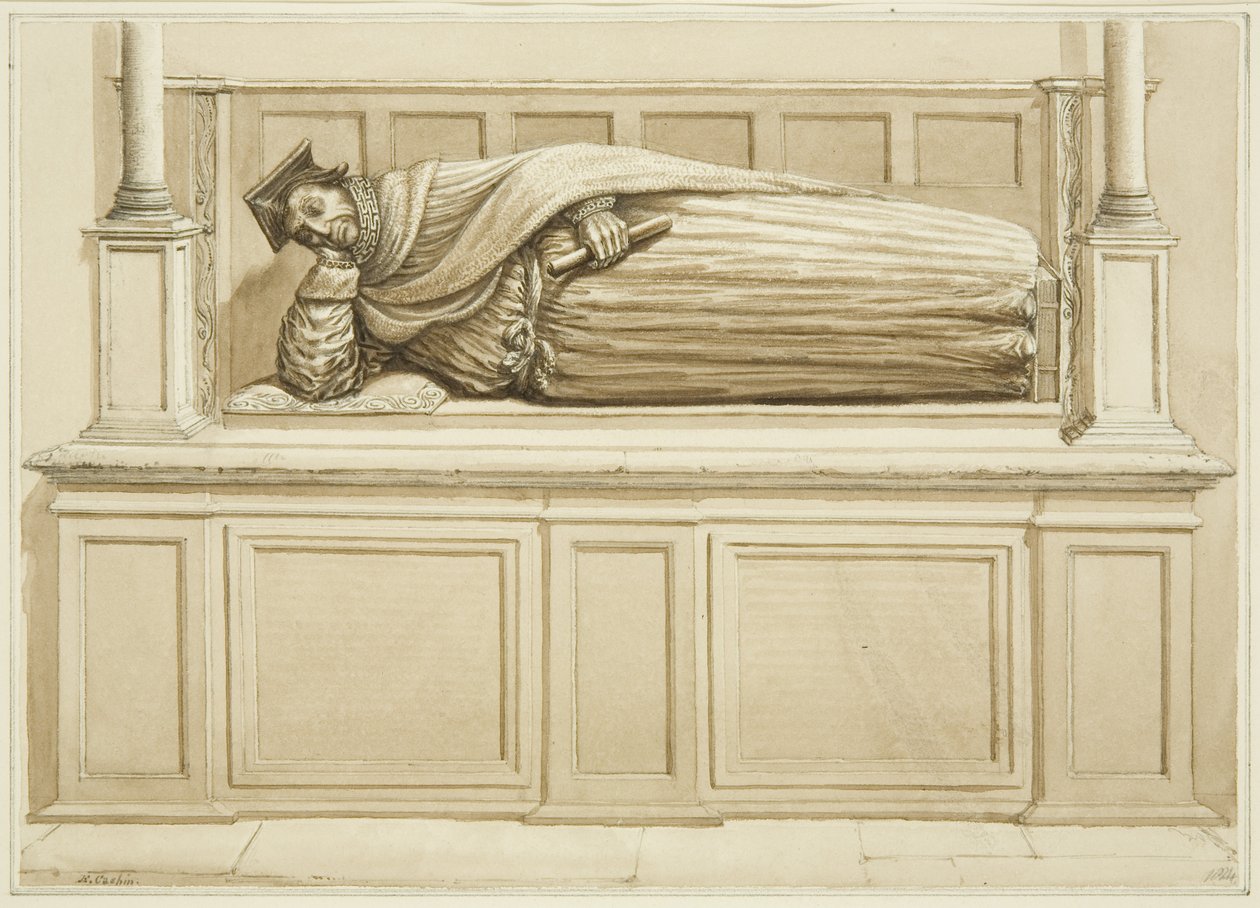 Effigie di Sir George Snygge nella Chiesa di San Stefano da Edward Cashin