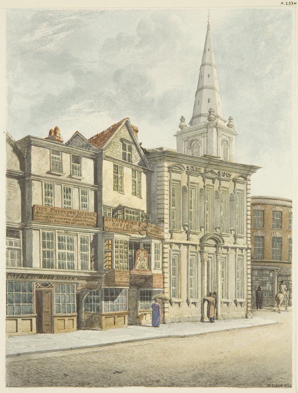 Vecchia Casa del Consiglio, demolita nel 1824 da Edward Cashin