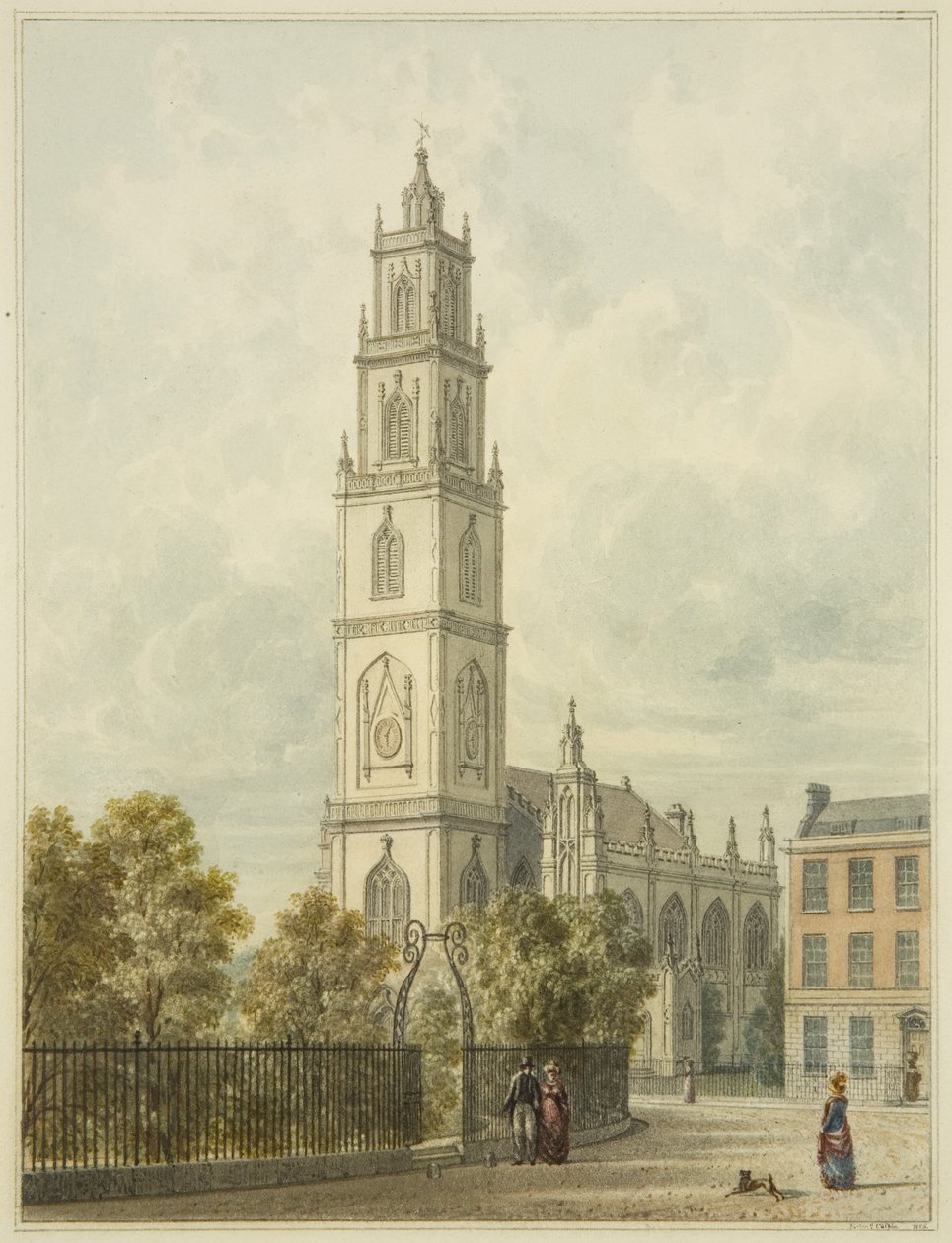 Chiesa di San Paolo e Portland Square da Edward Cashin