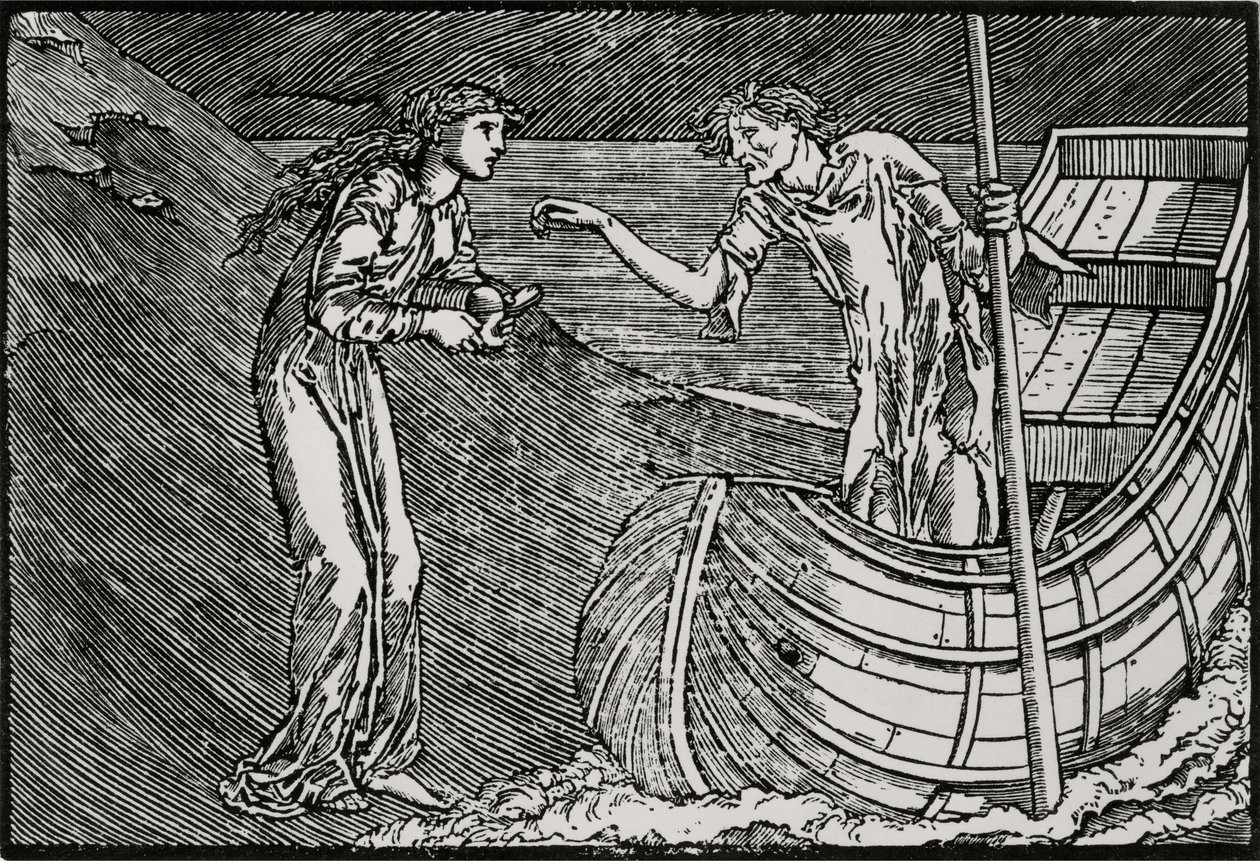 Il pedaggio di Caronte da Edward Coley (after) Burne Jones