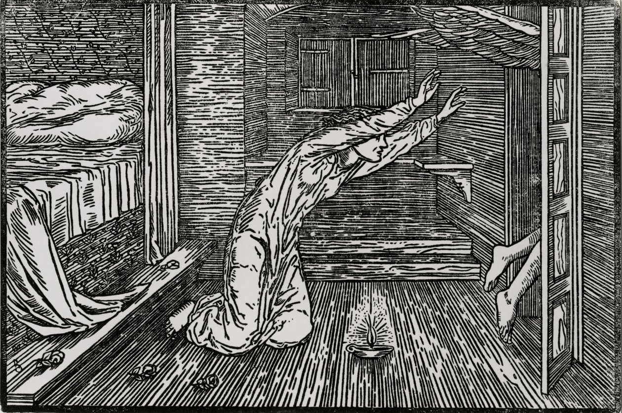 Cupido che se ne va da Edward Coley (after) Burne Jones